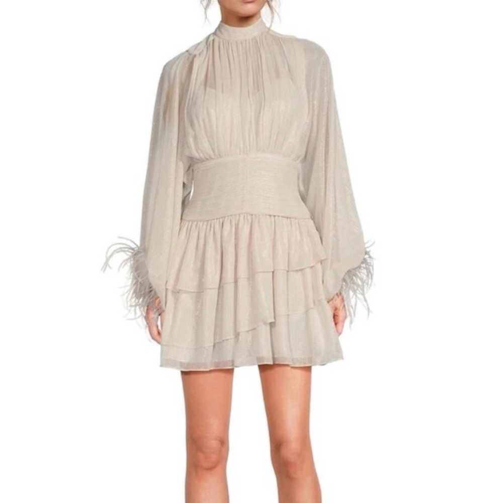 Elegant Cream Women's Dress